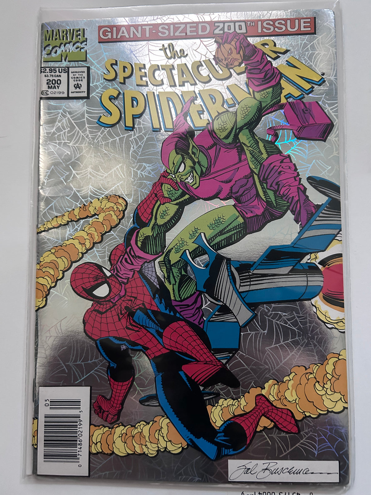 The Spectacular Spiderman 200th Issue - Silver Foil Cover